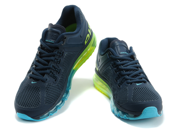 Nike Air Max 2013 Mens Shoes Dark Blue Green Blue (3)